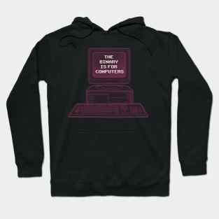 the binary is for computers(nonbinary pride) Hoodie